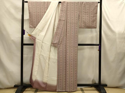 平和屋着物■上質な小紋　更紗花間道　高島屋扱い　正絹　逸品　AABK5839sx
