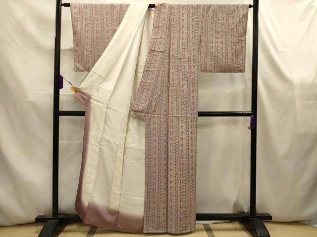 平和屋着物■上質な小紋　更紗花間道　高島屋扱い　正絹　逸品　AABK5839sx