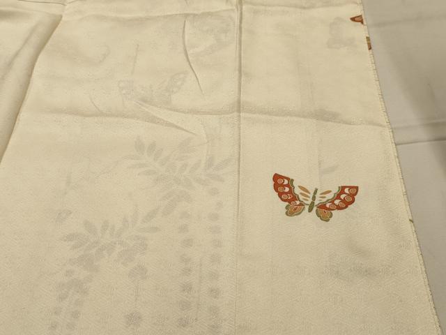 平和屋着物■訪問着　花蝶文　金彩　正絹　逸品　AABK5848sx