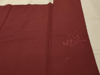平和屋着物■訪問着　蘇州刺繍　枝垂れ花文　金彩　正絹　逸品　AABK5851sx