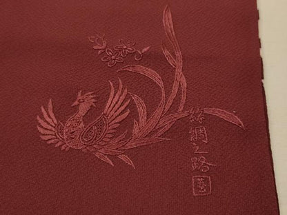 平和屋着物■訪問着　蘇州刺繍　枝垂れ花文　金彩　正絹　逸品　AABK5851sx