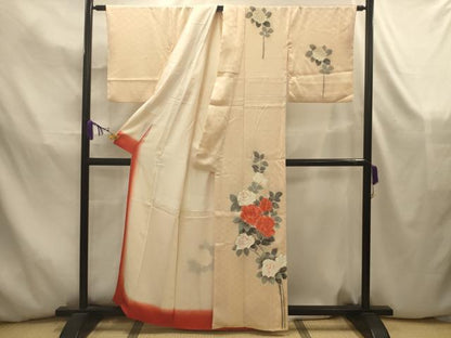 平和屋着物■訪問着　薔薇　金彩　正絹　逸品　AABK5853sx