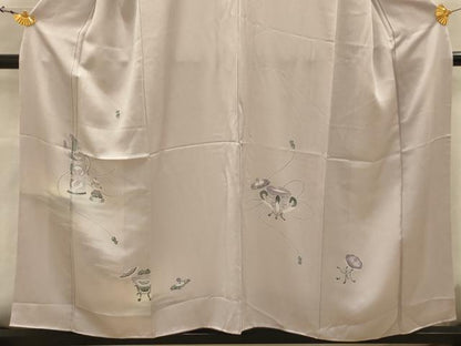 平和屋着物■訪問着　陶器文　暈し染め　正絹　逸品　AABK5855sx