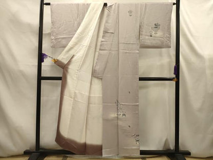 平和屋着物■訪問着　陶器文　暈し染め　正絹　逸品　AABK5855sx