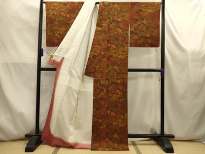 平和屋着物■上質な小紋　花鳥文　正絹　逸品　AABK5865sx