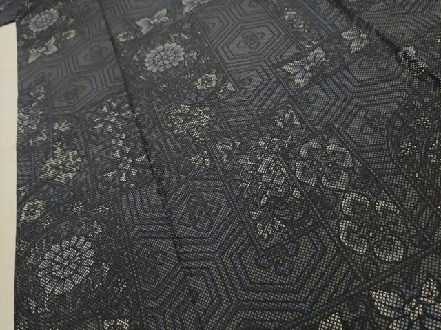平和屋着物■小紋　色紙重ね花文　AABK5867sx