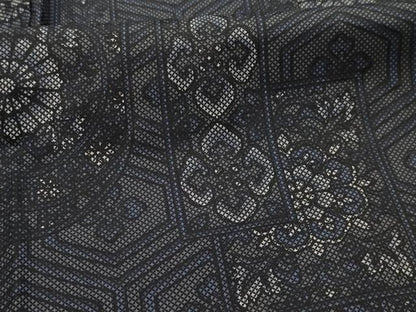 平和屋着物■小紋　色紙重ね花文　AABK5867sx