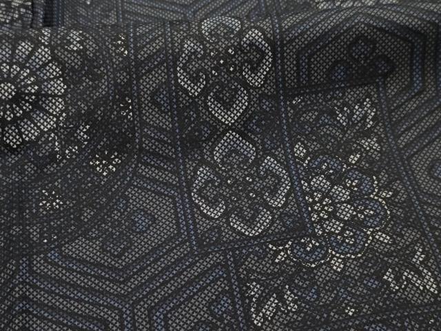 平和屋着物■小紋　色紙重ね花文　AABK5867sx