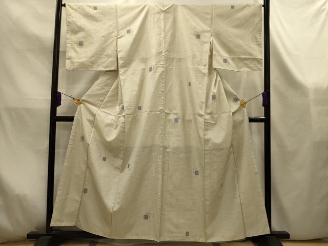 平和屋着物■お召　色紙重ね文　正絹　逸品　AABK5880sx