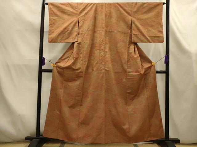 平和屋着物■上質な紬　霞文　正絹　逸品　AABK5884sx