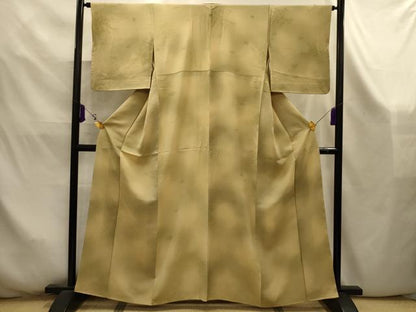平和屋着物■上質な小紋　松竹梅風景地紋　暈し染め　正絹　逸品　AABK5894sx