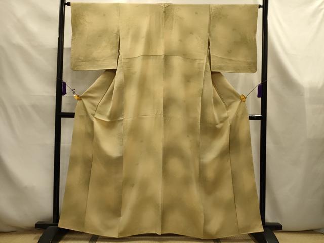 平和屋着物■上質な小紋　松竹梅風景地紋　暈し染め　正絹　逸品　AABK5894sx