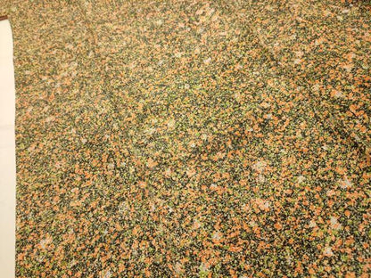 平和屋着物■上質な小紋　羽衣染　草花文　丹後ちりめん　反端付き　正絹　逸品　AABK5901sx
