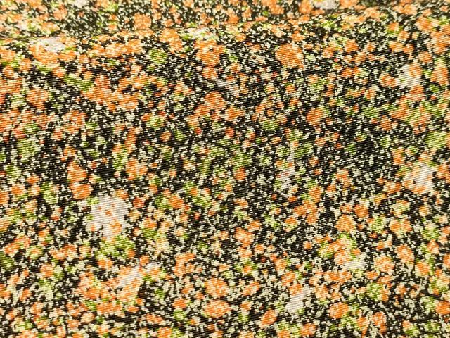 平和屋着物■上質な小紋　羽衣染　草花文　丹後ちりめん　反端付き　正絹　逸品　AABK5901sx