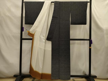 平和屋着物■訪問着　舞扇文　正絹　逸品　AABK5904sx