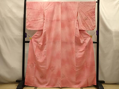 平和屋着物■訪問着　御所車花地紋　暈し染め　正絹　逸品　AABK5906sx