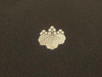 平和屋着物■豪華黒留袖　花鳥文　金彩　正絹　逸品　AABK5909sx