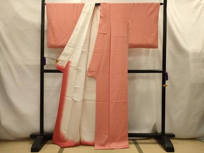 平和屋着物■上質な小紋　花　正絹　逸品　AABK5916sx