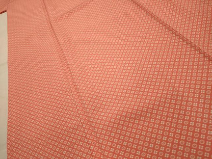 平和屋着物■上質な小紋　花　正絹　逸品　AABK5916sx