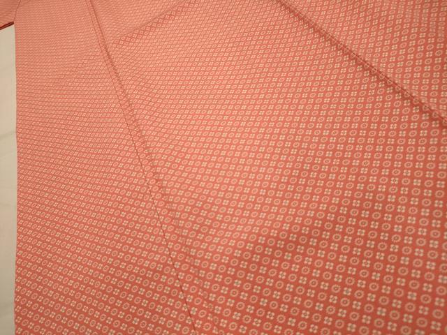 平和屋着物■上質な小紋　花　正絹　逸品　AABK5916sx