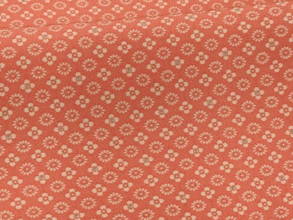 平和屋着物■上質な小紋　花　正絹　逸品　AABK5916sx