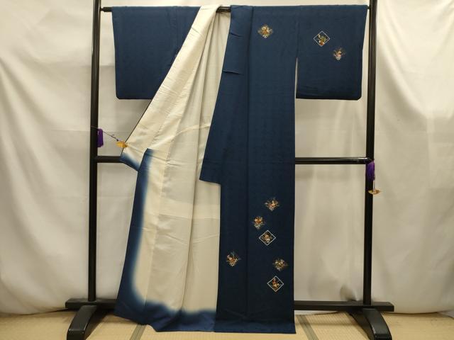 平和屋着物■訪問着　刺繍　花菱文　金彩　正絹　逸品　AABK5921sx