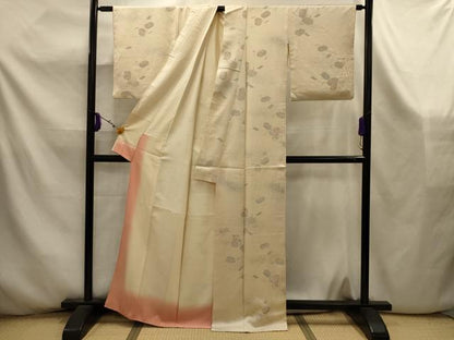 平和屋着物■上質な小紋　花文箱文　正絹　逸品　AABK5924sx