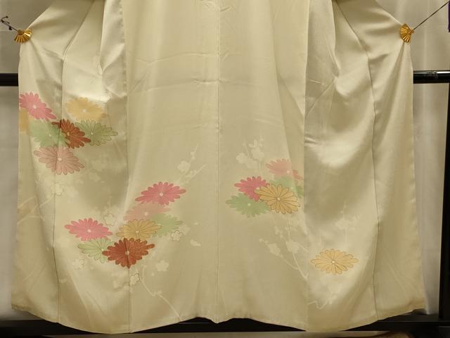 平和屋着物■訪問着　駒刺繍　枝花文　暈し染め　金彩　正絹　逸品　AABK5925sx