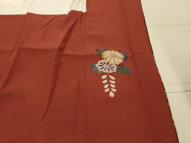 平和屋着物■訪問着　刺繍　流水枝垂れ花文　暈し染め　金銀彩　金糸　正絹　逸品　AABK5934sx