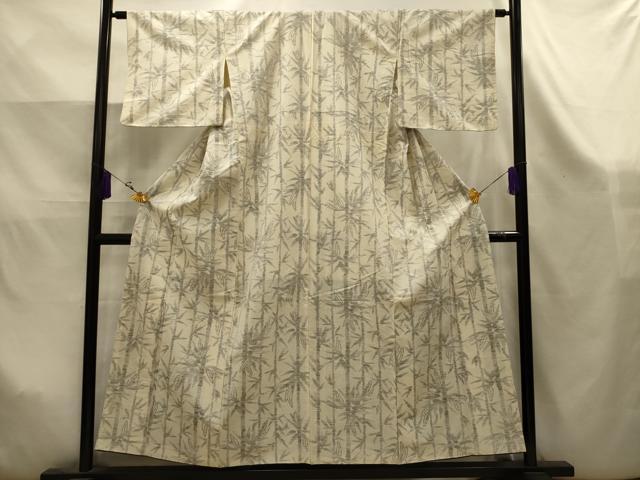 平和屋着物■上質な紬　笹竹間道　正絹　逸品　AABK5946sx
