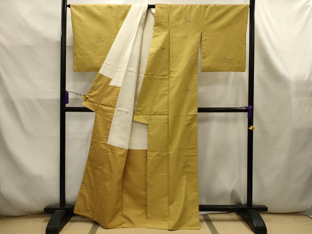 平和屋着物■上質な紬　舞花文　正絹　逸品　AABK5947sx