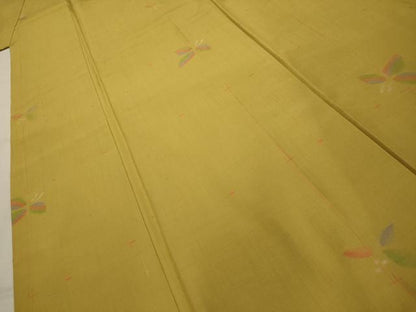 平和屋着物■上質な紬　舞花文　正絹　逸品　AABK5947sx