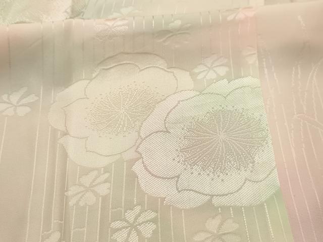 平和屋着物■振袖用長襦袢　無双仕立て　草花文　暈し染め　正絹　逸品　AABK5950sx