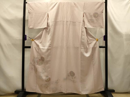 平和屋着物■訪問着　流水雪輪花文　暈し染め　金彩　正絹　逸品　AABK5954sx