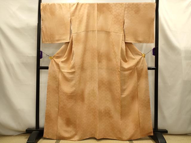 平和屋着物■上質な小紋　青海波　暈し染め　正絹　逸品　AABK5955sx