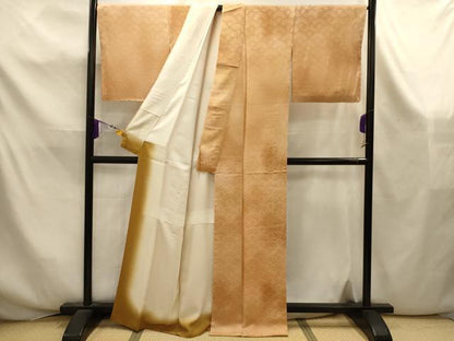 平和屋着物■上質な小紋　青海波　暈し染め　正絹　逸品　AABK5955sx