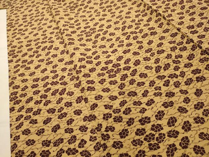 平和屋着物■上質な小紋　花唐草文　正絹　逸品　AABK5956sx