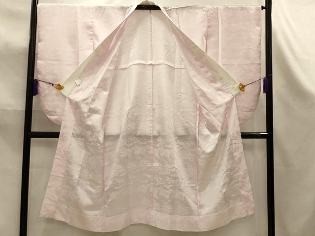 平和屋着物■長襦袢　無双仕立て　花唐草文　洗える着物　AABK5959sx