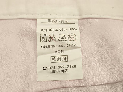平和屋着物■長襦袢　無双仕立て　花唐草文　洗える着物　AABK5959sx