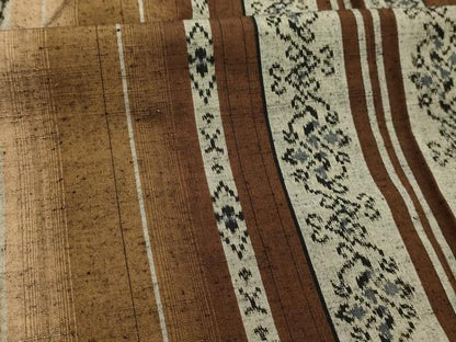 平和屋着物■上質な紬　花間道　正絹　逸品　AABK5976sx