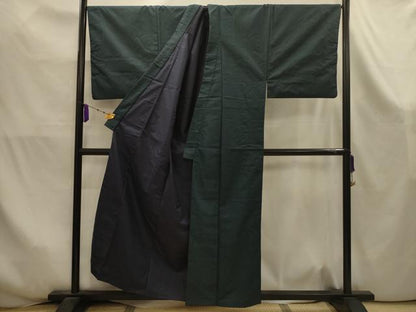 平和屋着物■男性　紬　100亀甲　総詰め　キングサイズ　正絹　逸品　AABK5978sx