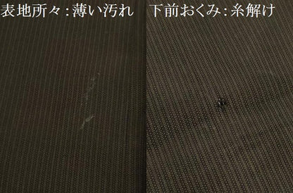 平和屋着物■男性　紬　間道　正絹　逸品　AABK5983sx