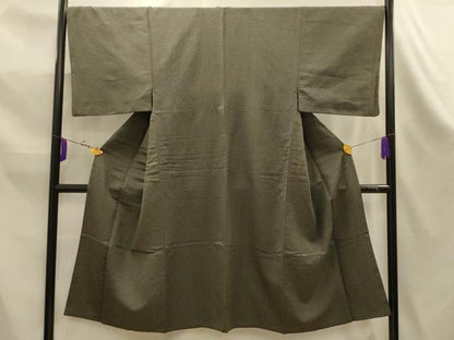 平和屋着物■男性　お召　霞文　正絹　逸品　AABK5984sx