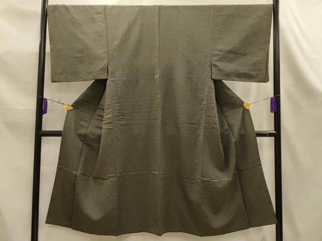 平和屋着物■男性　お召　霞文　正絹　逸品　AABK5984sx