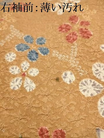 平和屋着物■上質な小紋　舞花文　正絹　逸品　AABK6000sx