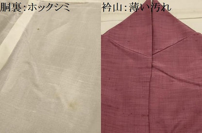 平和屋着物■上質な紬　蘇芳香色　正絹　逸品　AABK6001sx