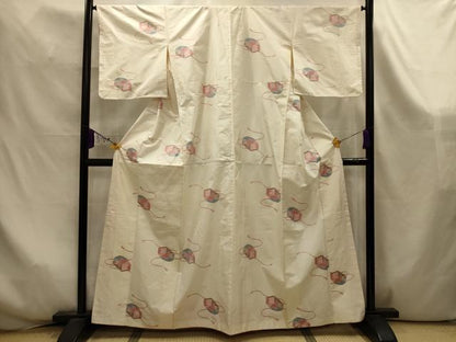 平和屋着物■本場大島紬　花文箱文　正絹　逸品　AABK6005sx