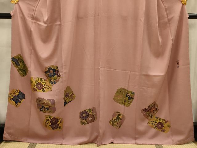 平和屋着物■江戸小紋　色留袖　辻が花　金彩　鈴乃屋扱い　正絹　逸品　AABK6009sx