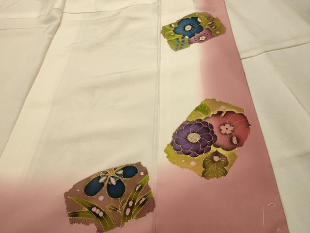 平和屋着物■江戸小紋　色留袖　辻が花　金彩　鈴乃屋扱い　正絹　逸品　AABK6009sx