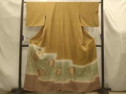 平和屋着物■豪華色留袖　作家物　刺し子刺繍　宝相華　暈し染め　金銀彩　正絹　逸品　AABK6014sx